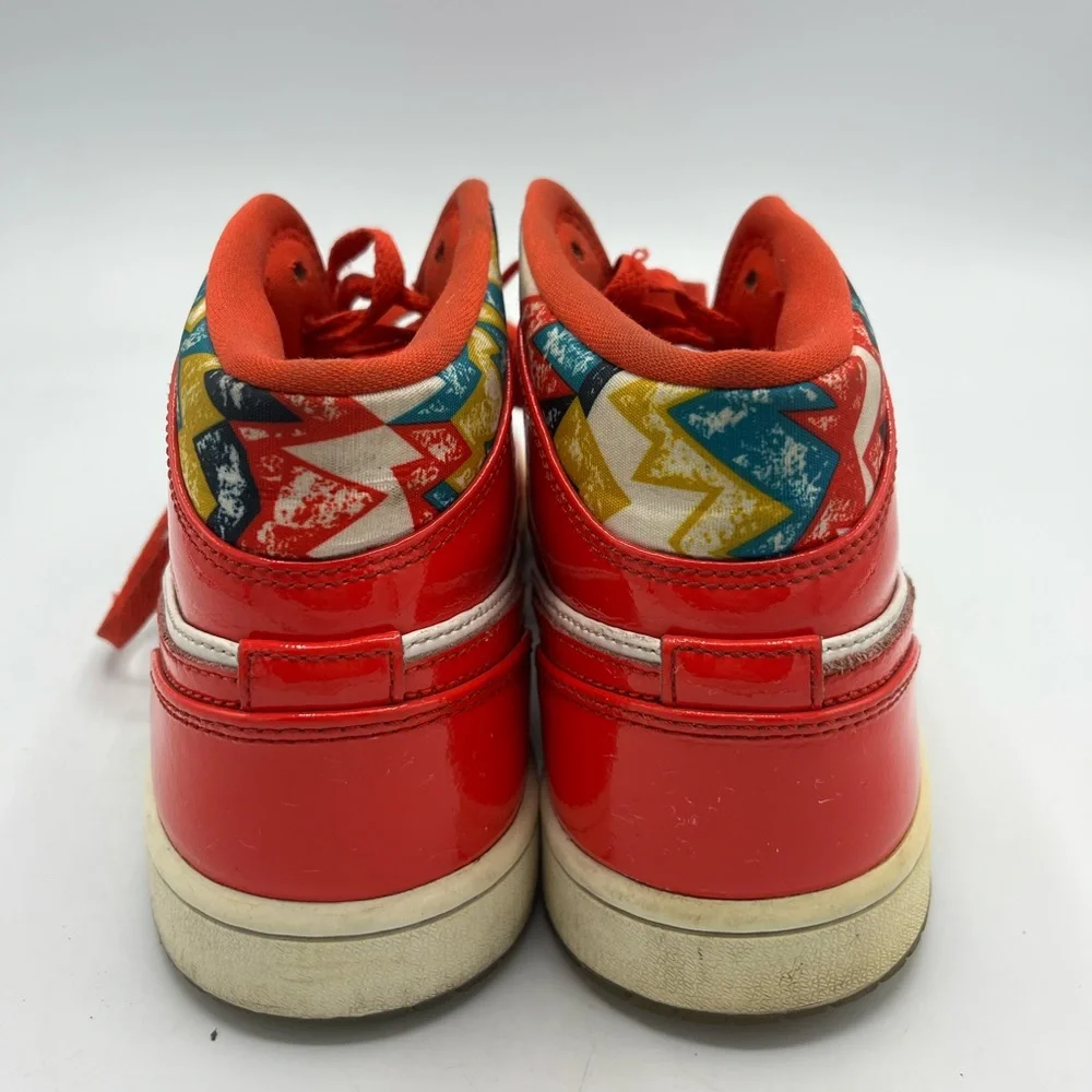 Jordan Vibrant Red and White Sneakers